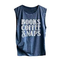 Fanteecy Womens Summer Sleeveless Tank Tops Dreamcatcher Print Vest Tee Casual Crop Top Crew Neck Blouse (L, Navy-2)