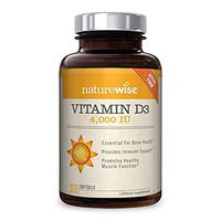 NatureWise Vitamin D3 4,000 IU for Healthy Muscle Function, Bone Health, and Immune Support | Non-GMO and Gluten-Free in Cold-Pressed Organic Olive Oil Capsule [1-Year Supply - 360 Count]