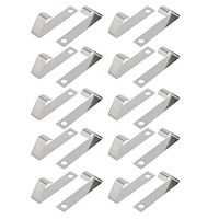 uxcell 20Pcs Silver Tone Metal AA/A/CR2/9V Battery Positive Negative Contact Plate