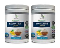 Energy boosters for Women - Banana Fruit - Organic Powder - Banana Extract no Alcohol - 2 Cans 16 OZ (130 Servings)