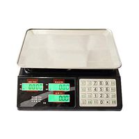 ZYY Electronic Scale，High-Precision 30kg Steel Button Platform Pricing Public City Pound Table Weight 1g2 Grams Vegetable (Size : 30kg/5)