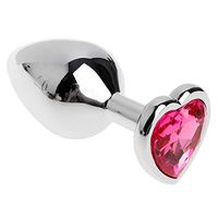 Taidu Heart Shape Crystal Rhinestone Stainless Steel Small Size Training Set for Men and Women - Best Idea for Gift (Red)