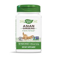Nature's Way Premium Herbal Asian Ginseng, 1,120 mg per serving, 100 Capsules