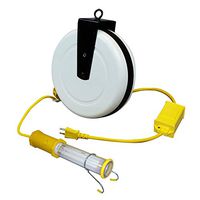 Saf-T-Lite 3613-4000 Stubby II Work Light with Switch & in-Line Ballast, 40ft Reel
