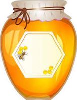 HotSaleStore Sticker Seals 48 Cute Honey JAR Sticker Label Envelope Seals 1.2" Round