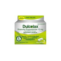 Dulcolax Suppositories, 4 count (Pack of 3)
