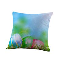 2017 Easter's Day Pillow Case,Elevin(TM)New Lovers Painting Square Cotton Cushion Cover Throw Waist Pillow Case Sofa Bedroom Home Decor Good Easter's Gift (M) (G)