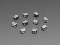 Adafruit 4208 JST SH 4-pin Right Angle Connector (10-Pack) - Qwiic Compatible