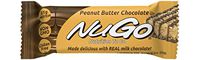 NuGo Protein Bar, Peanut Butter Chocolate, 11g Protein, 170 Calories, Gluten Free, 15 Count
