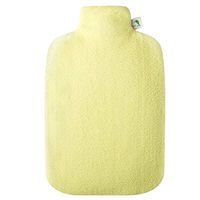 Zipper Hard Shell Ecological Flushing Hot Water Bottle Environmental Protection Material Warm Water Bag 2.0L (Color : Yellow)