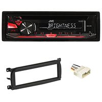 Package: JVC KD-R370 In-Dash Car Stereo CD/MP3 Player Receiver w/Dual Aux Inputs + Metra 99-6503 Jeep In-Dash CD Player Mounting Kit + Metra 70-6502 Jeep CD Player Wiring Kit