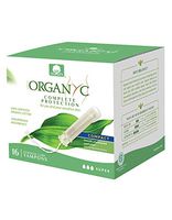 Organyc 100% Certified Organic Cotton Tampons, with Compact Plant-Based Applicator, Super, 16Count