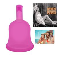 DXJJ Vaginal Menstrual Cup Women Reusable Clean Soft Sterilizer Cup Lady Hygiene Product, 3Pcs,Rosered,L