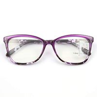 Progressive Multifocal Reading Glasses Computer Readers for Women 2.0 2.00 +2.00 200 Multi Focus Plastic Spring Hinges Rectangular C3200-purple