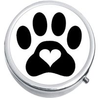 Paw with Heart Medicine Vitamin Compact Pill Box