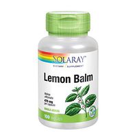 Solaray Lemon Balm Herb, 400 mg, 100 Count