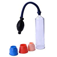 Male Power Pump Manual Training Pressure Device Mens Pump with 3 Sleeves