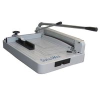 Tamerica GUILLO-MAX Heavy-Duty Stack Manual Power Paper Cutter, 360 sheets or 1-1/2" thick copy paper cutting capacity, 17" cutting length, Capable of smoothly cutting up to 360 sheets of printer paper at a time