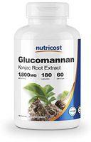 Nutricost Glucomannan 1,800mg Per Serving, 180 Capsules