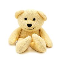 Thermal-Aid Zoo — Honey The Yellow Bear — Kids Hot and Cold Pain Relief Heating Pad Microwavable Stuffed Animal and Cooling Pad — Easy Wash, Natural Sleep Aid — Pregnancy Must-Haves for Baby