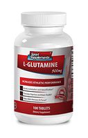 L Glutamine 500mg - L Glutamine 500mg - Increases athletic performance (1 Bottle - 100 Tablets)