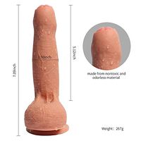 STZDQ 7.09 inch Dî'ldɔ Ladies Toy with Hands-Free Suction Cup (Color : Flesh Color)