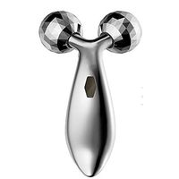 Face Roller 3D V Face Massager Ball Firming Tools Anti-Aging Uplifting Y Shape Face Ball Platinum