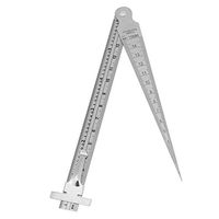 Feeler Gauge - Gap Gauge Stainless Steel Welding Taper Gap Gauge Depth Ruler Hole Inspection Tool