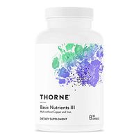 Thorne Research - Basic Nutrients III Without Copper and Iron - Comprehensive Multiple Without Copper and Iron - 180 Capsules