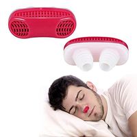 Wgwioo 2 In 1 Anti Snoring Devices,Nose Vents Clip Snore Stopper,Easy Breathing And Snoring,Red,5PCS