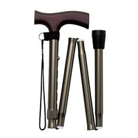 Crutches Folding Aluminum Alloy Slip-Proof Hiking Sticks Ultra-Light Walking Sticks Walkers Portable Walking Sticks (Color : Gray, Size : 28cm)