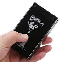 GUAngqi Metal Cigarette Case Black Wolf Automatic Cigarette Tobacco Holder Storage Case Pocket-case Gifts