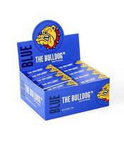 Full Box (50) THE BULLDOG coffeshop Amsterdam Slim Filter Tips Blue for Rolling