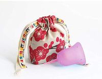 SckoonCup Beginner Choice Menstrual Cup - Made in USA - FDA Registered - Organic Cotton Pouch - Sckoon Menstrual Cup (Large, SckoonCup Pink)