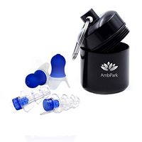 AmbiPark High Fidelity Concert Earplugs | Noise Filtering| Comfortable, Discreet Fit | Easy Removal | Aluminium Tube| 2 Different Items| Multiple Uses |Earplug | Sleep | Construction | Music |