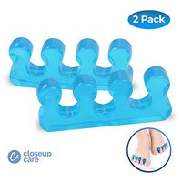 Closeup Care's Premium Gel Toe Separators, Straighteners & Spacers, Hammer Toe & Bunion Corrector for Men & Women, Correct Your Toes Naturally, Use for Pedicure, Yoga & Running