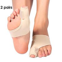 FACAI Bunion Correctors with Spacer Gel, 2 Pair Gel Bunion Corrector Toe Protectors Straightener Silicone Gel Bunion Pad Sleeve Support for Hallux Valgus Pain Relief Day and Night Time