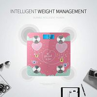 Bluetooth Scale Beautiful Cartoon Cute Fashion Cloud Smart Weight Scale Body Fat Composition Monitor Analyzer with Smartphone App for Body Management-396 Lbs