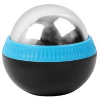 GeToo Cold Massage Roller Ball - 2.8 Inches Cryosphere Ball Stays Cold for 6 Hours with Detachable Rolling Ball, Ice Therapy Deep Tissue Massage, Great for Recovery and Pain Relieve, Blue and Black