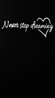 Chase Grace Studio Never Stop Dreaming Dreamer Dreams Vinyl Decal Sticker|WHITE|Cars Trucks Vans SUV Laptops Wall Art|7.5" X 3"|CGS652