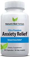 Anxiety & Stress Relief Supplement | All-Natural Ingredients Relieve Nervousness & Tension to Bring Calm to the Brain | Includes Ashwagandha, GABA, Valerian & other Anti-Anxiety herbs | 1,306 mg, 60 c