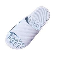 Emimarol Woman’s Man’s House Indoor & Outdoor Slippers Anti-Slip Massage Shower Spa Bath Pool Gym Slides Flip Flop Sky Blue