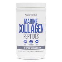 NaturesPlus Marine Collagen Peptides, Unflavored - .53 lb Tub - Hydrolyzed Protein Powder - Supports Vital Organs, Joint Mobility & Hair, Skin & Nails - Gluten-Free, Non-GMO - 20 Servings