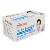 50 PCS ValuMax Extra-Safe Earloop Pleated 𝐌𝐀𝐒𝐊𝐒 (Purple) (Purple)