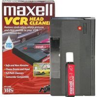 Maxell Cleaning VHS Tape Cartridge Camcorder-Compatible Easy-To-Use Safe Good For 100 Uses