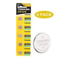 Toshiba CR1216 3V Lithium Coin Cell Battery Pack of 5