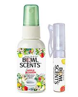 Bowl Scents Mini 2 ounce | 300 sprays | Triple action toilet spray | Traps odors in the bowl | Leaves lite scent | Home | Travel | Gifting | Includes a Citrus Mini Traveler (Apple Blossom)