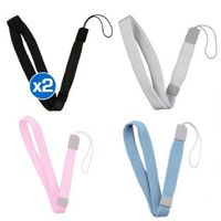 Importer520 Wrist Strap Premium Combo Compatible with Nintendo Wii, incldue Black / White / Light Blue / Pink