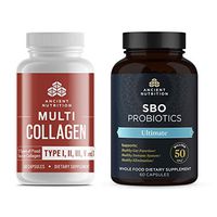Ancient Nutrition Multi Collagen Capsules and SBO Probiotics Ultimate Bundle