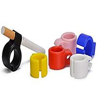Smoking Rings, Silicone Cigarette Holder Hands Free Smoke Rings for Nicotine Free Fingers